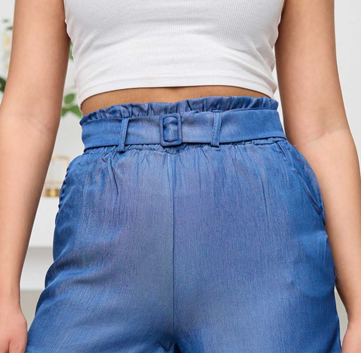 XXS/XS/S Летние джинсы блестящие
