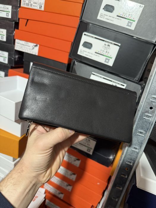 Мужской кожаный клатч армани уценка уцінка чоловічий гаманець шкіряний