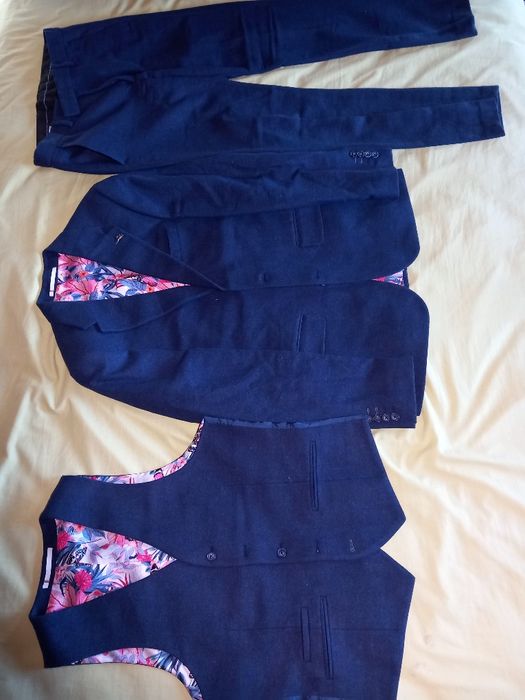 Conjunto Fato Alta costura Harry Brown Lã de Melano