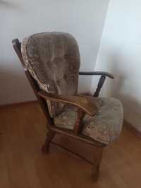 Fotel drewniany, vintage, do renowacji