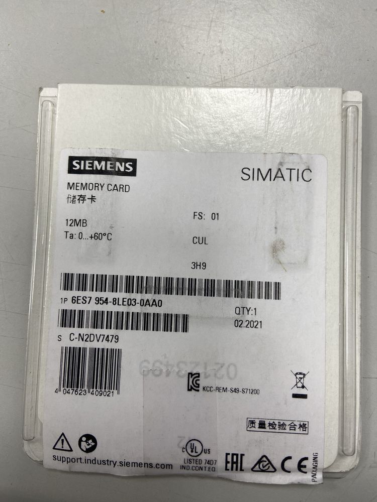 Cartao de memoria para PLC SIEMENS 2GB