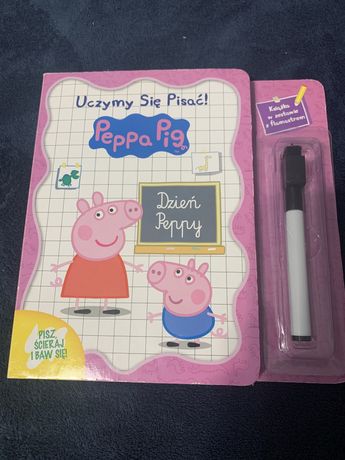 Książeczka Peppa Pig Świnka Peppa Uczymy sie pisać z flamastrem Nowa
