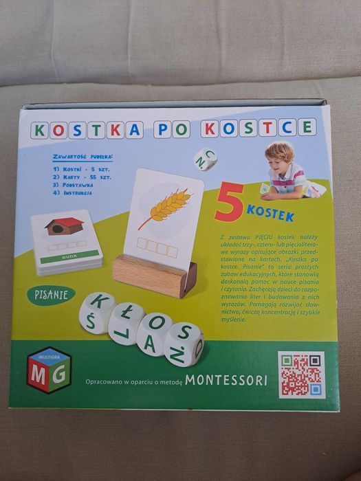 Gra kostka po kostce Pisanie