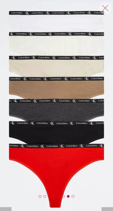 Набір Труси стрінги S Кевін клайн Calvin Klein 7 штук