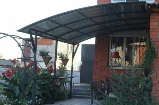 Навес. Навес из поликарбоната, профнастила.Для участка,сада и т.д.