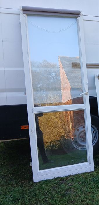 Skrzydło drzwiowe balkonowe 79.5x221cm drewaniane