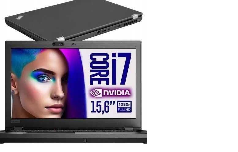 LAPTOP LENOVO P53 i7H/ 16/ SSD 1250/ 15,6" MAT FHD IPS/ NVidia/ dowóz