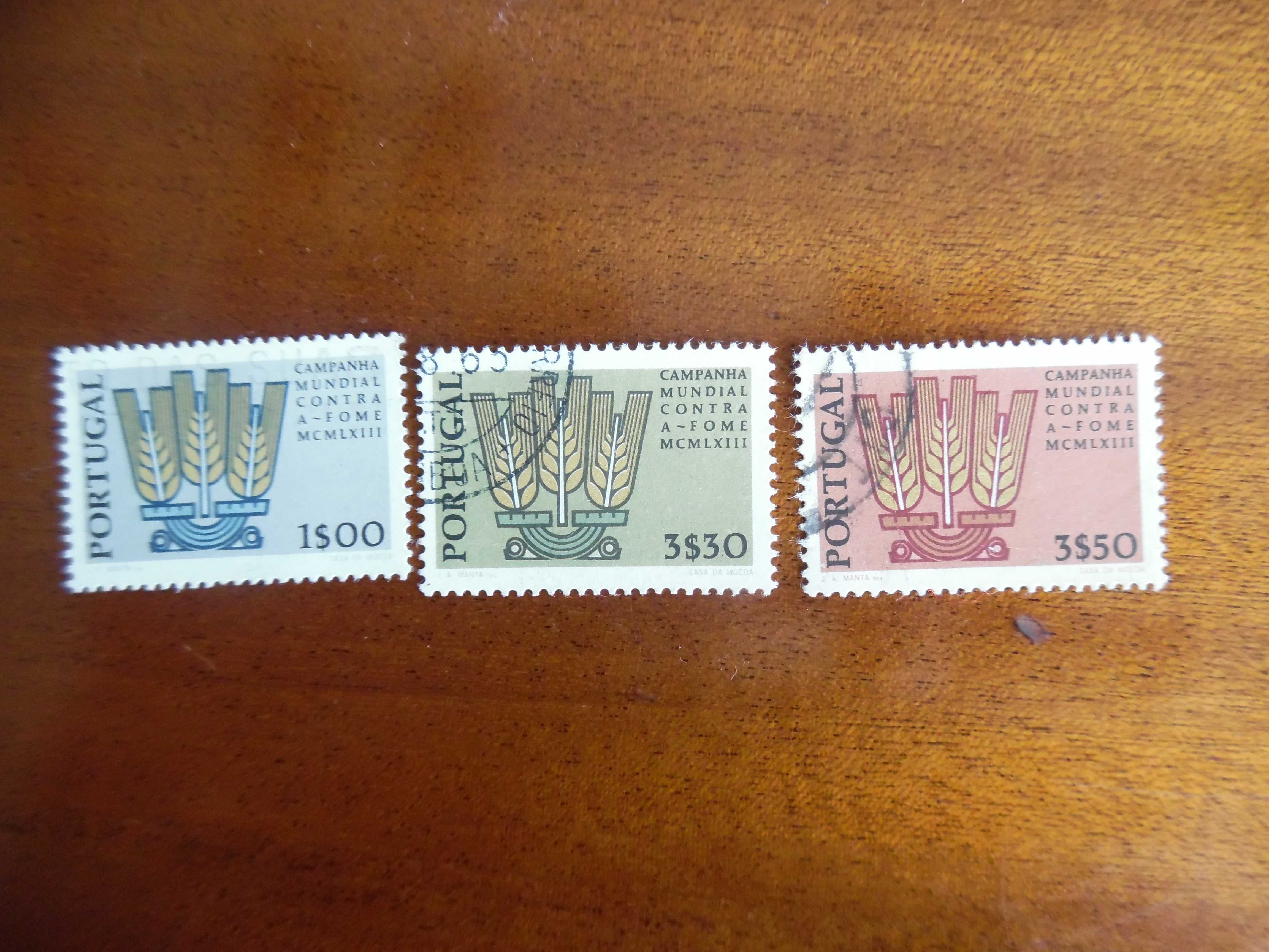 Selos Portugal 1963- Contra a Fome Completa AF. 906/908