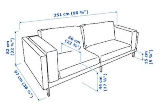Sofa IKEA Nockeby 3-4 pessoas