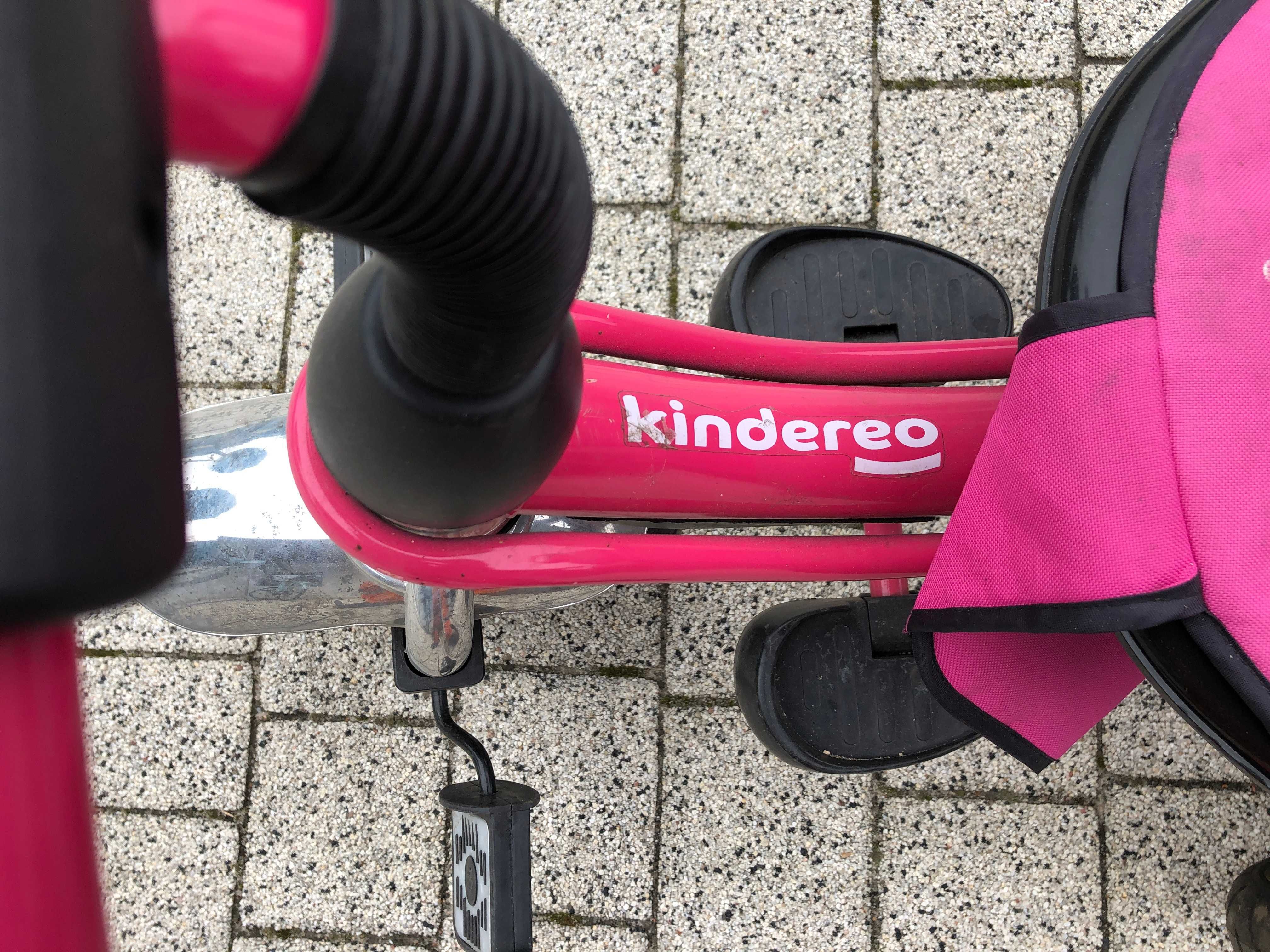 Rowerek trójkołowy dziecięcy  Kindereo różowy