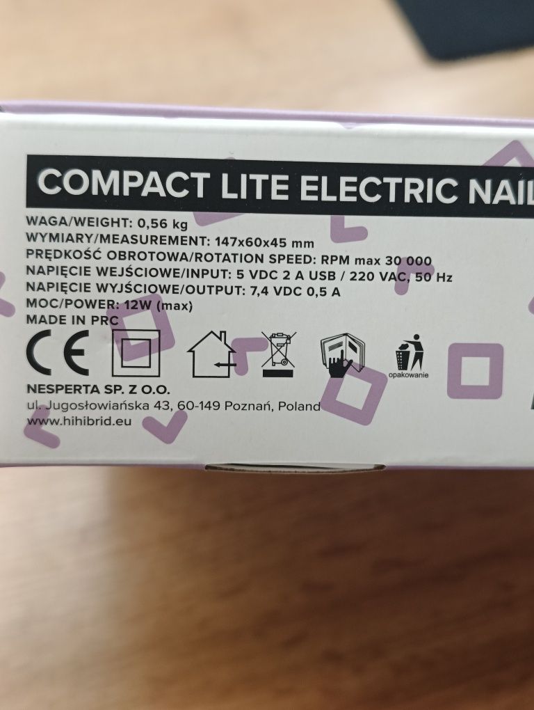 Frezarka do paznokci Hi Hybrid Compact Lite