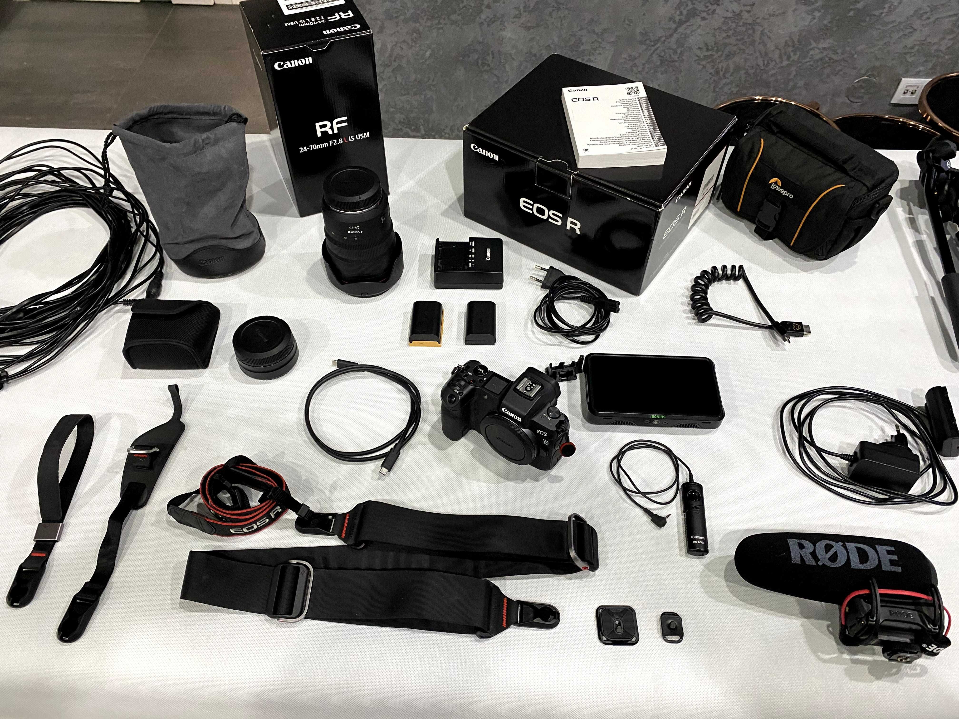 Canon Eos R + obiektyw Canon RF 24-70 mm f/2.8 L IS USM + AKCESORIA
