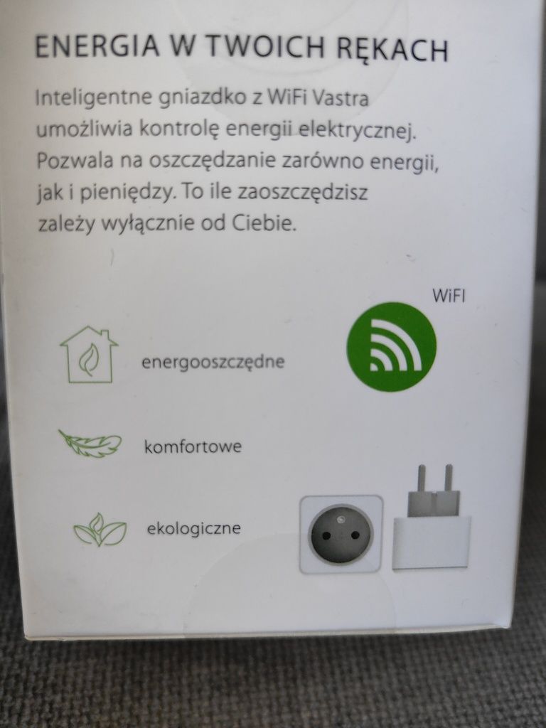 Vastra gniazdko inteligentne pomiar prądu WiFi Tuya Smart