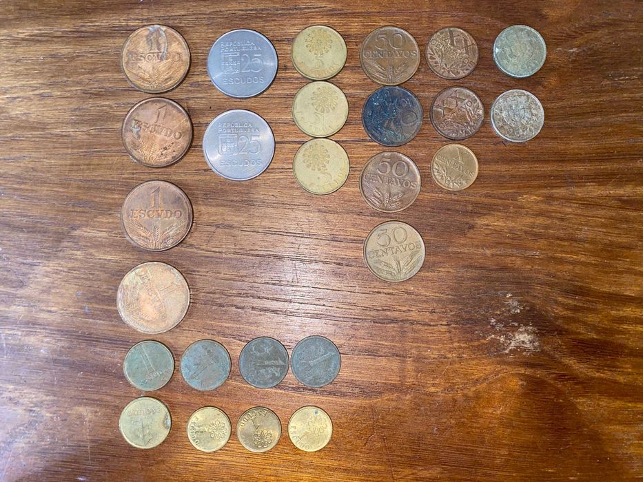 Moedas Antigas Portuguesas (escudos, centavos)
