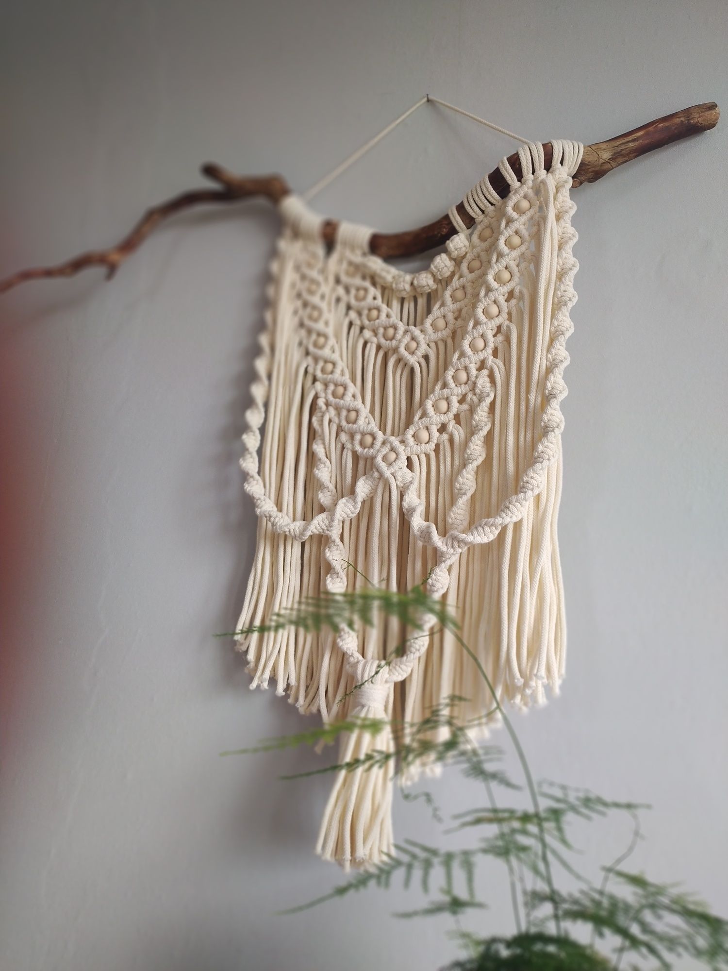 Makrama, ozdoba na ścianę, macrame