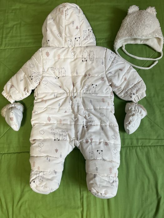 Зимовий Комбінезон дитячий 56/62 см + шапочка