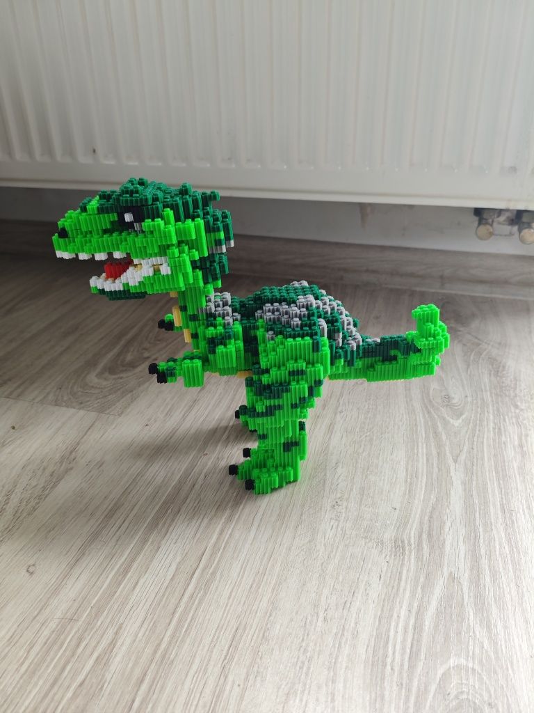 Dinozaury z klocków Tyranozaur do składania, ozdoba