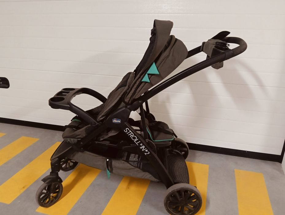 Carrinho Chicco Stroll' in'2 Ideal para 2 crianças  idades diferentes