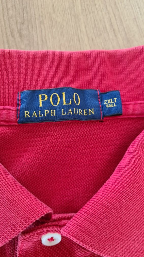 Polówka Koszulka Polo Ralph Lauren. Czerwona. XXL. Drip y2k Swag