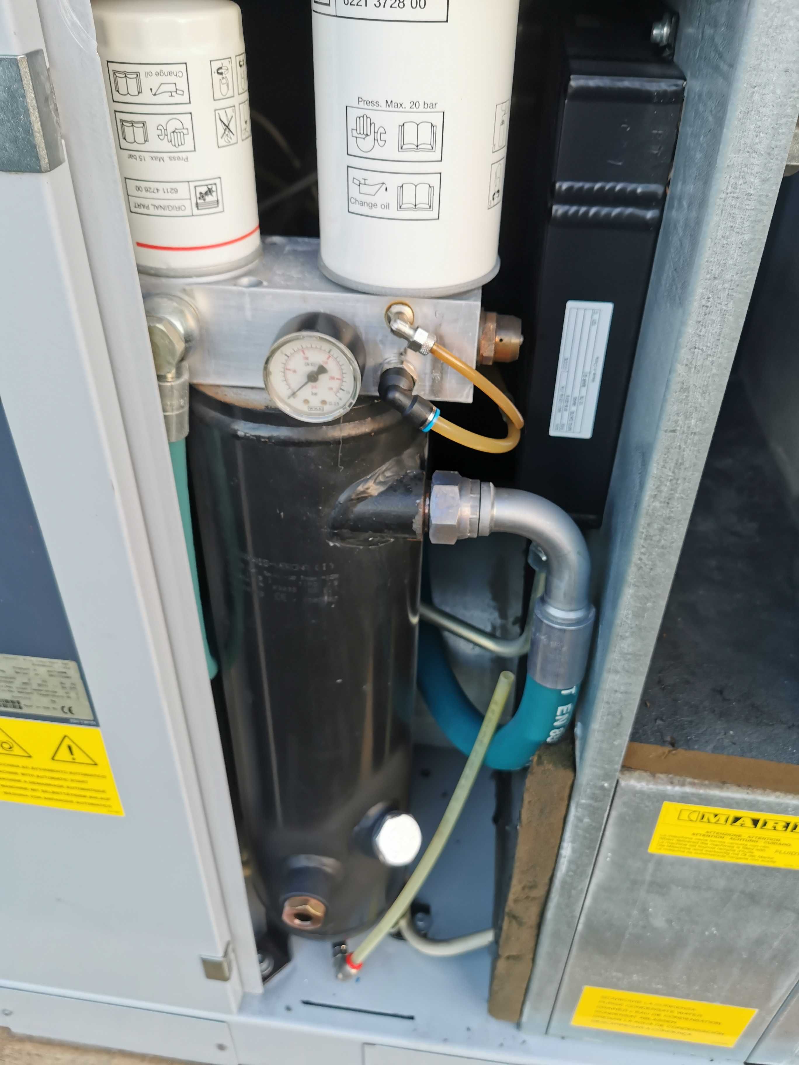 Sprężarka śrubowa 11kw kompresor śrubowy 1500l/min  MARK   10 BAR!