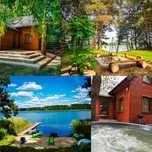 Noclegi domek Promocja Mazury jacuzzi bania sup linia brzegowa lodka
