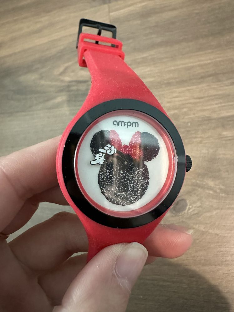 Zegarek minnie am pm czerwony