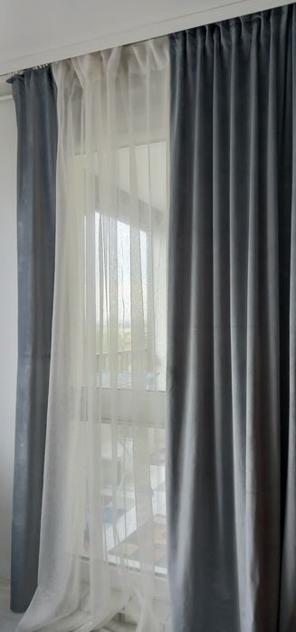 Dwie firanki  ecru