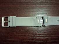 Pasek Hybrid Leather Samsung S/M Szary Oryginał, watch 3 4 5 6 7
