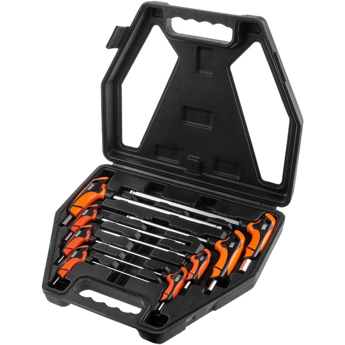 klucze imbus, uchwyt "T", 2-10MM, 8 elementów