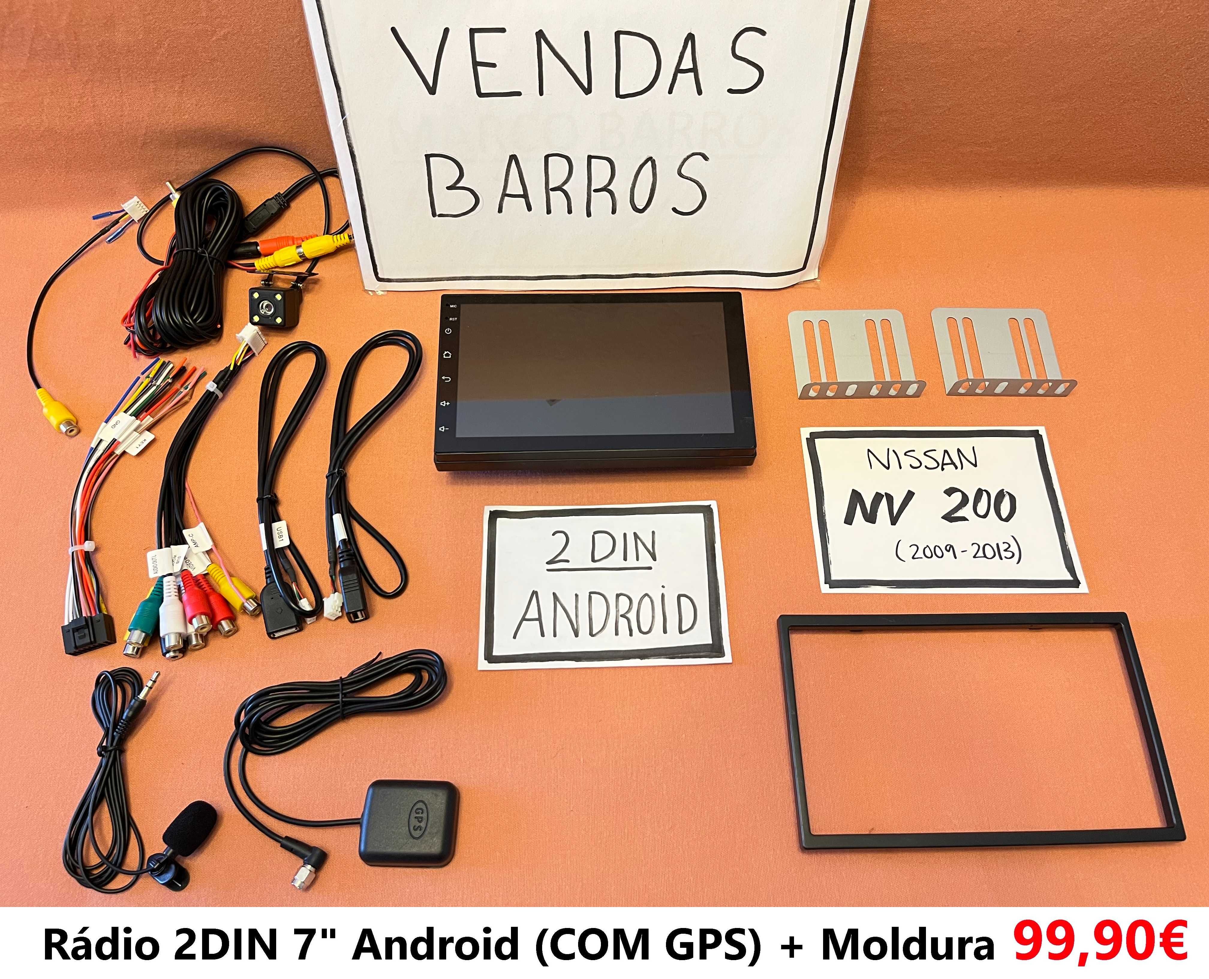 (NOVO) Rádio 2DIN • Nissan NV200 • e-NV200 • NV250 • Android [4+32GB]