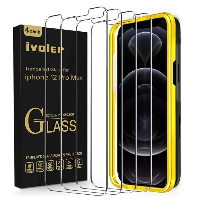 Szkło Hartowane Ivoler Do Apple Iphone 12 Pro Max