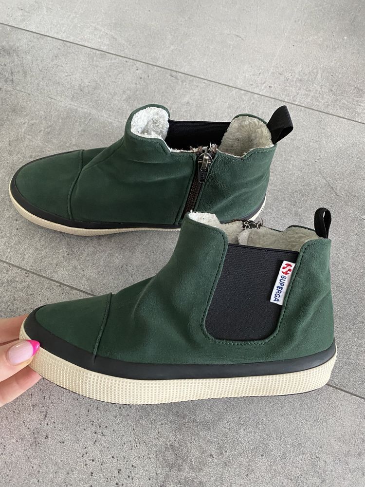 Ocieplane botki jesień/ zima superga 34