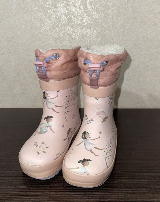 Гумові утеплені чоботи next на дівчинку