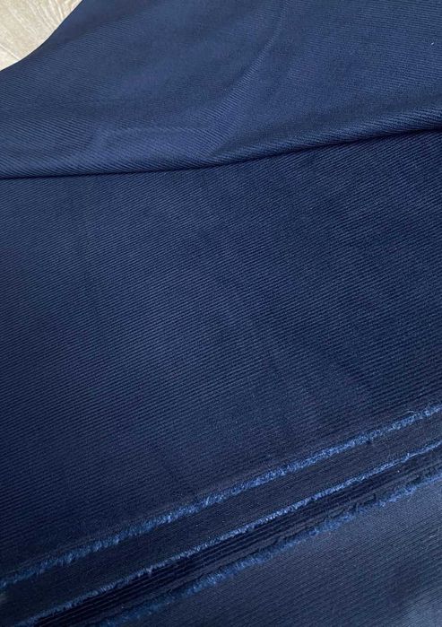 Ткань вельвет, темно-синего цвета