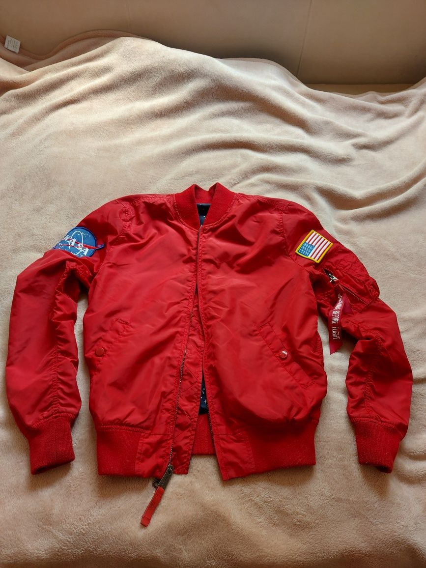 Pilotka flek flyers ALPHA INDUSTRIES size S przejsciówka NASA