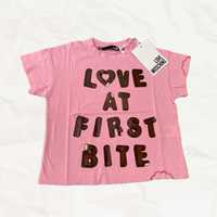 Różowa koszulka LOVE MOSCHINO rozmiar 38