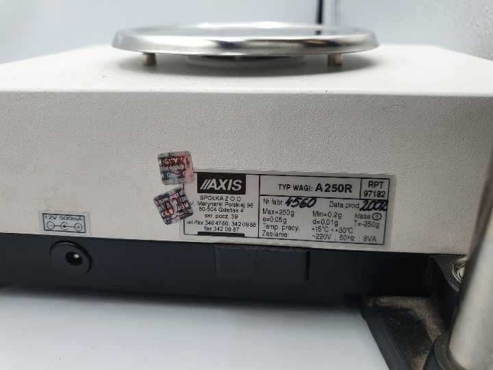 Elektroniczna waga laboratoryjna Axis A250R