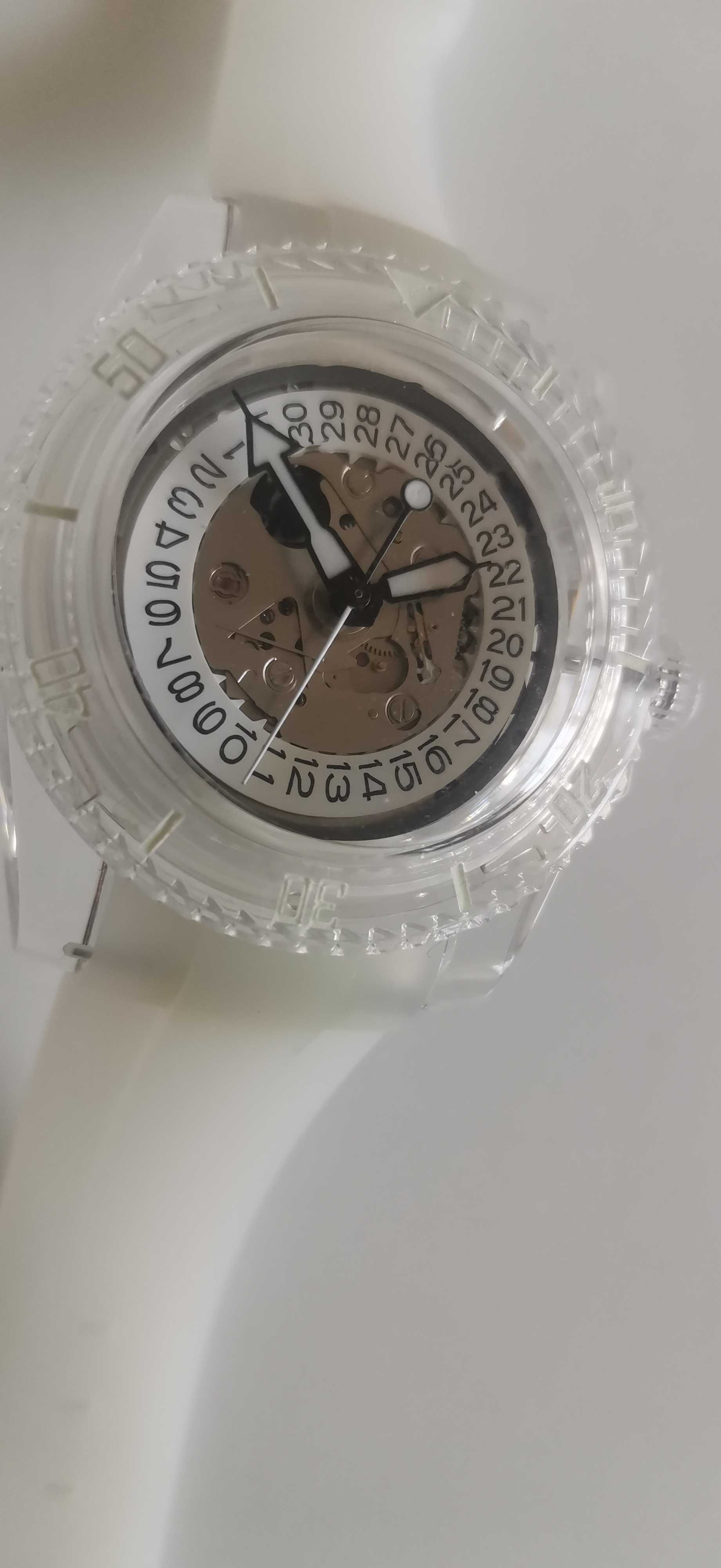 Seiko mod - transparente mecanismo seiko - NOVO - Único