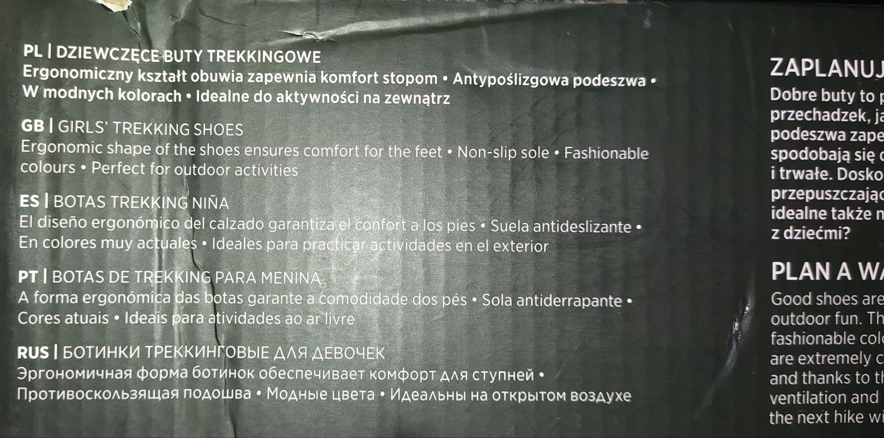 Buty trekkingowe dla dziewczynki rozm. 35, NOWE