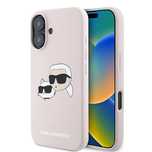 Etui Karl Lagerfeld Silicone nauble Heads Print MagSafe na iPhone 16 P