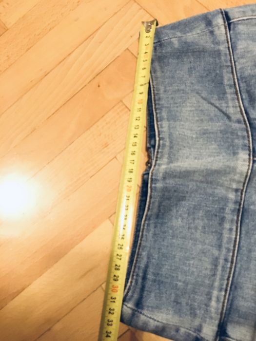 Spodnie jeansy dzinsy rurki xs s przetarte rozpinane stan