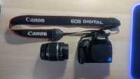 Lustrzanka Canon EOS 1000D + Obiektyw 18-55mm(uszkodzony autofocus)