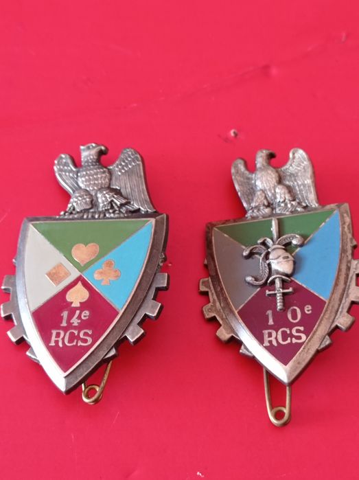 Crachas antigos da tropa francesa