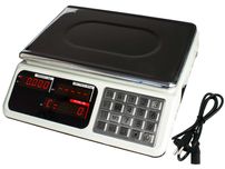 Waga Rolnicza Magazynowa Kalkulacyjna do 30kg/5g Akumulator SOLIDNA