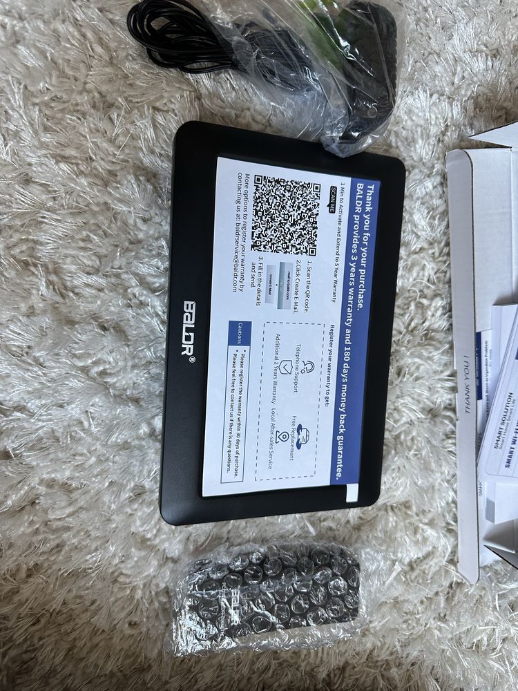 Stacja pogodowa BALDR 2,4 GHz WiFi z czujnikiem zewnętrznym