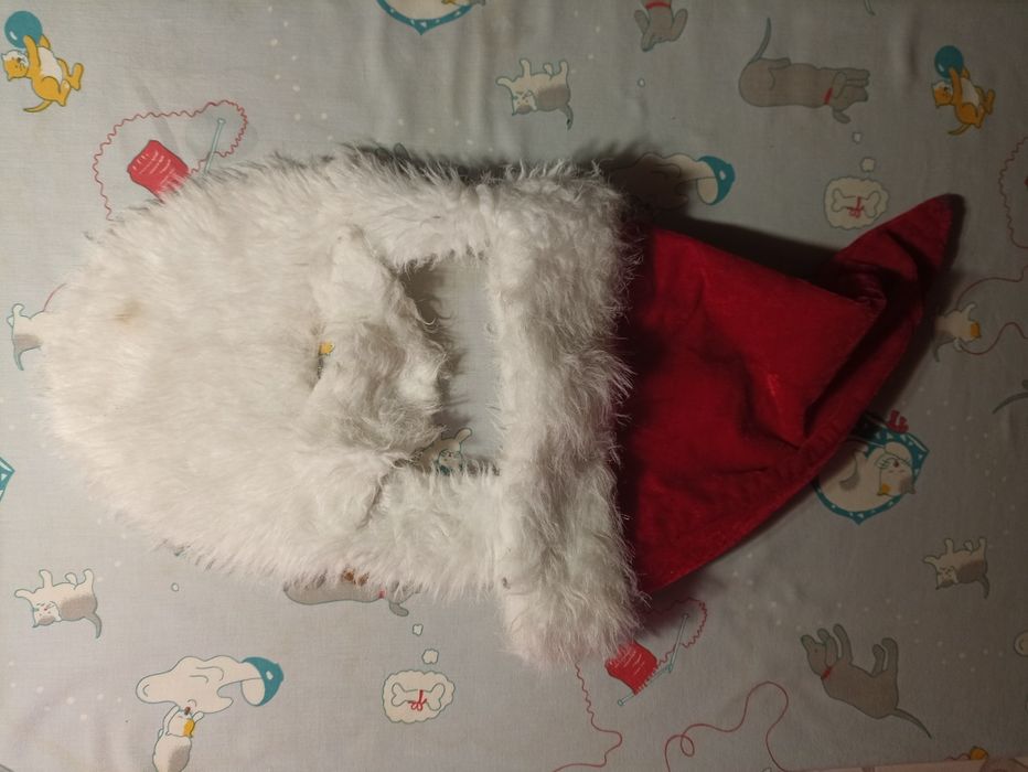 Шапка с бородой Санта Клаус, Дед Мороз ОЛХ ДОСТАВКА +40 ГР.