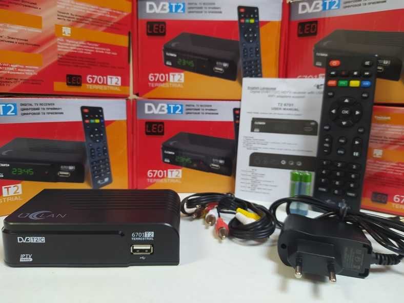 Приставка Т2 DVB-T2/C приемник ресивер Uclan 6701 HD SE LED YouTube IP