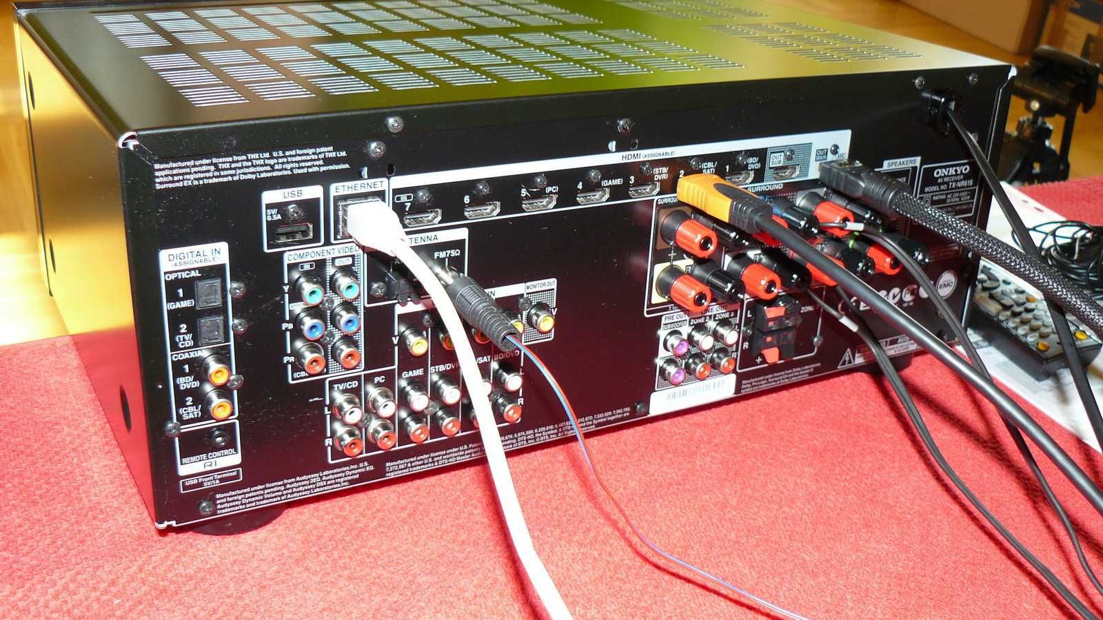 ONKYO TX-NR616 4K Wzmacniacz 7.2 kanałów 7x165W