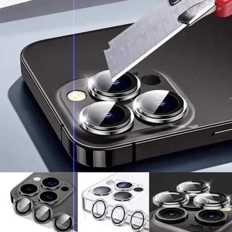 12 sztuk metalowy pierścień osłona aparatu IPhone