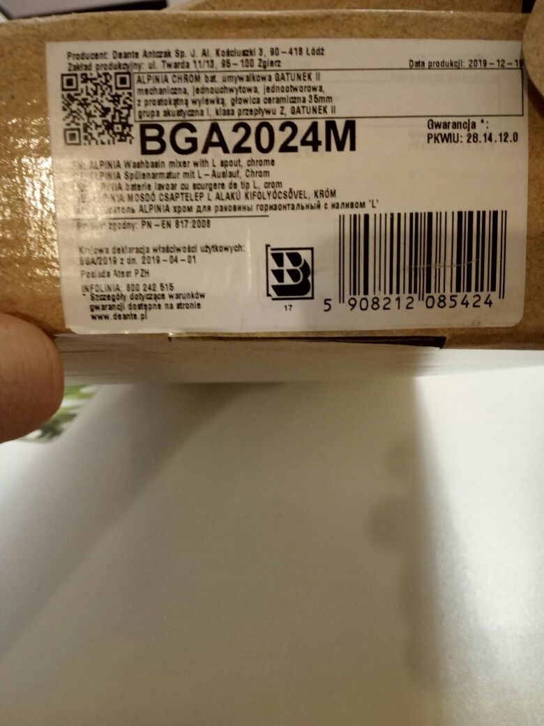 Bateria zlewozmywakowa Deante BGA 2024 M